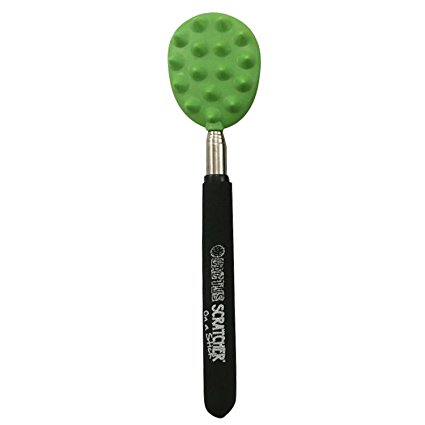 Cactus Back Scratcher On a Stick (Green) | 26" Sturdy Metal Retractable Back Scratcher | 2 Sides: Aggressive and Soft Spikes | Scratching Stick: Perfect Stocking Stuffer for Men or Office Gift