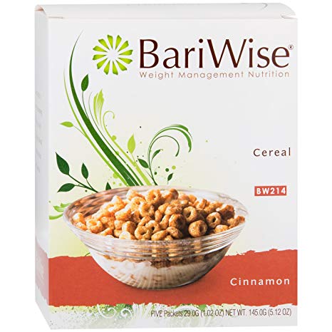 BariWise Low-Carb High Protein Diet Cereal - 15g Protein Per Serving - Cinnamon Flavored Cereal - (5 Count)
