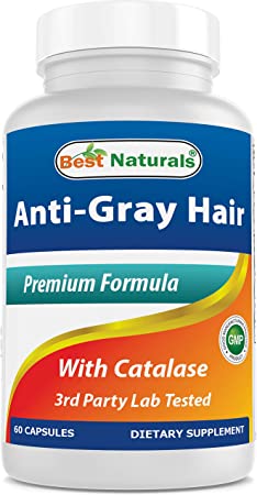 Best Naturals Anti Gray Hair Formula, 60 Count (60 Count (Pack of 1))