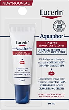 EUCERIN AQUAPHOR Lip Repair Healing Ointment for Extremely Dry, Chapped and Cracked Lips, 10mL