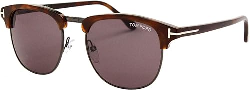 Sunglasses Tom Ford FT 0248 Henry 52A Gunmetal, Dark Havana/Smoke Lenses