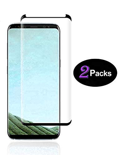 OLINKIT Case Friendly Screen Protector for Galaxy S9 Plus HD Clear Film [2-Pack] Black