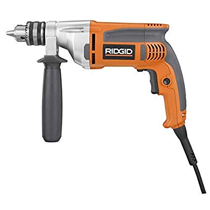Ridgid 8-Amp Corded 1/2 in. Heavy-Duty Variable Speed Reversible Drill - (Bulk Packaged)