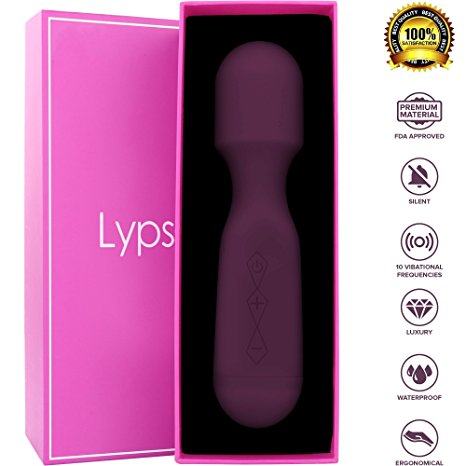 Lyps Hummingbird: Powerful Massager with 50 Vibrational Settings (USB Charged) - Waterproof & Quiet - Discreetly Packaged (Purple)
