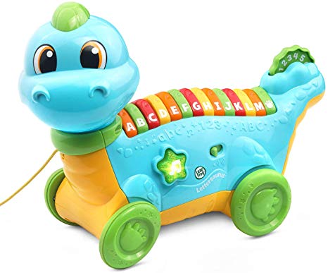 LeapFrog Lettersaurus Alphabet Pull Toy, Teal