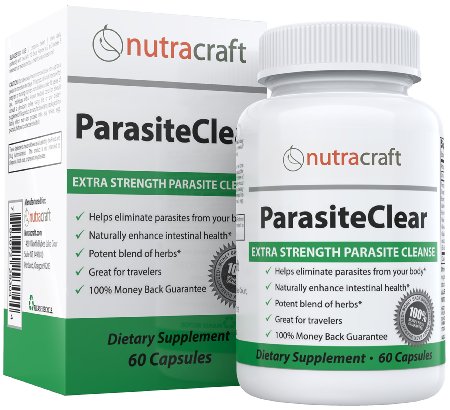 Parasite Cleanse for Humans - 3-in-1 Herbal Parasite Detox Formula To Help Combat Worms and Parasite Infection in Adults With Wormwood, Black Walnut, Goldenseal, Cloves, Garlic and Cranberry - 60 Capsules