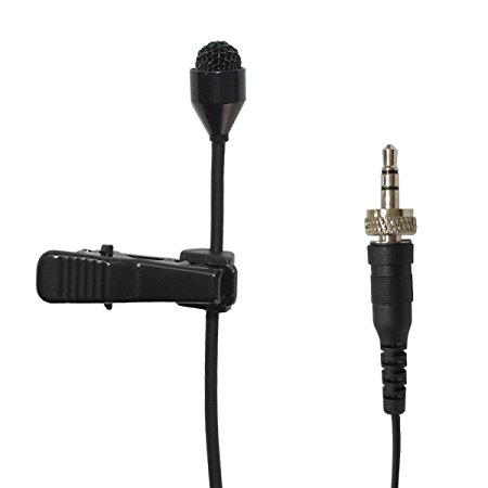 Pro Lavalier Lapel Microphone Microdot 6016 For SENNHEISER Wireless Transmitter - Omni-directional Condenser Mic