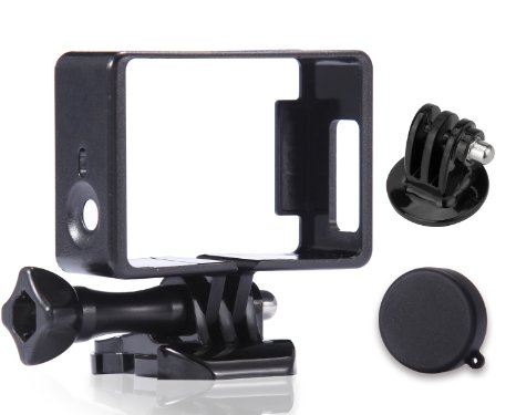 Luxebell Frame Mount Housing with Protective Lens Cover for Gopro Hero4 3  and 3 (Standard)