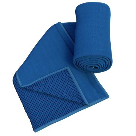 #1 Premium Yoga Towel, Mat Size Non Slip, Super Absorbent. Hygienic Soft Microfiber Fabric with Non Skid Silicone Nubs for Maximum Grip. This Superior Bikram Hot Yoga Towel Protects You and Your Mat, Secures Your Poses for Superior Practice, And Is The Essential Professional Accessory. Perfect Too for Sports, Pilates, Swimming, Any Workout.