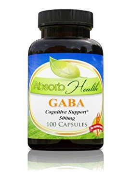 GABA | 100 Capsules | 500mg per Capsule | Powerful Anti-Anxiety Supplement by Absorb Health