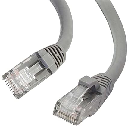 C2G 27135 Cat6 Cable - Snagless Unshielded Ethernet Network Patch Cable, Gray (25 Feet, 7.62 Meters)