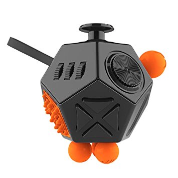 Fidget Cube 12 Sided Fidgeters Dice Relieve Anxiety Stress Attention Toy for Children and Adults
