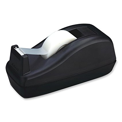 Scotch Deluxe Desktop Tape Dispenser, C-40, Black, for 1 Inch Core Tapes, 2 Dispensers