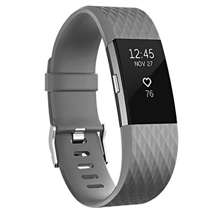 For Fitbit Charge 2 Bands, Adjustable Replacement Sport Strap Bands for Fitbit Charge 2 Smartwatch Fitness Wristband