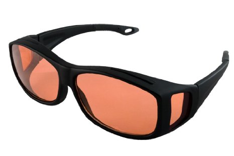 Theraspecs Over-Rx Glasses Indoor Tint Fits Over Prescription Eyewear