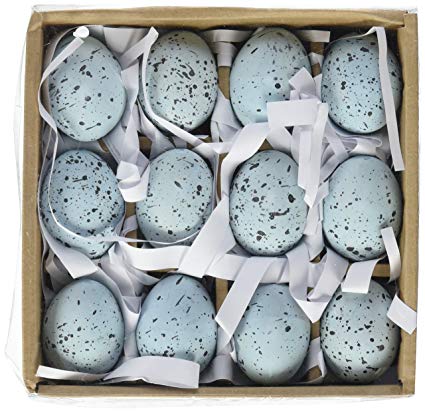 Creative Co-op HD4474 Blue Speckled Ceramic Robin Eggs