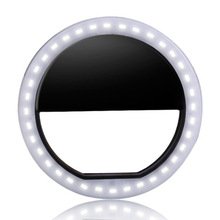 Ingenious selfie ring light for iPhone 6 plus/6s/6/5s/5/4s/4/samsung galaxy S6 edge/S6/S5/S4/S3, galaxy note 5/4/3/2 (black)