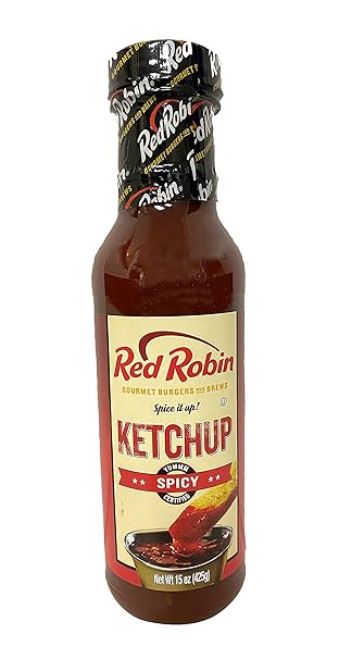 Red Robin Sweet & Spicy Ketchup, 15 Ounce (Pack of 6)