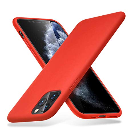 ESR Yippee Color Soft Case for iPhone 11 Pro Max, Liquid Silicone Rubber Case Cover [Comfortable Grip] [Screen & Camera Protection] [Velvety-Soft Lining] [Shock-Absorbing] for iPhone 11 Pro Max, Red