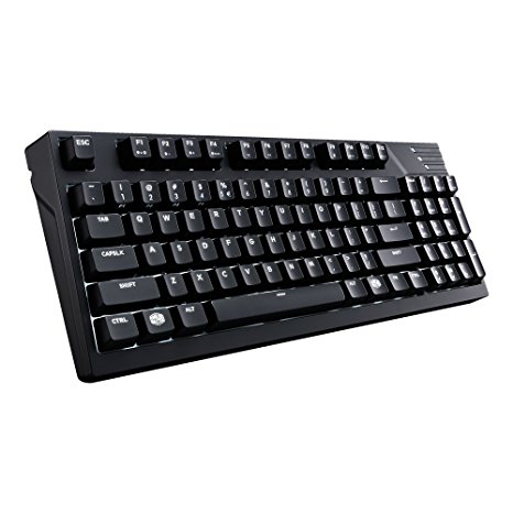 MasterKeys Pro M Mechanical Keyboard with Intelligent White LED, Cherry MX Red Switches, Multiple Lighting Modes and 90% Layout