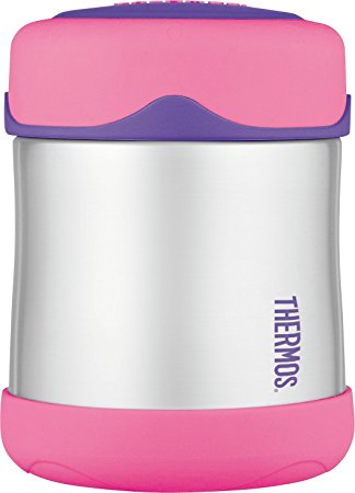 Thermos Stainless Steel Food Flask, Pink, 290 ml