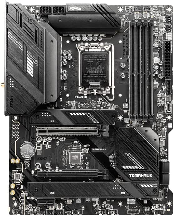 MSI MAG B760 Tomahawk WiFi DDR4 Gaming Motherboard (Supports 12th/13th Gen Intel Processors, LGA 1700, DDR4, PCIe 5.0, M.2, 2.5Gbps LAN, USB 3.2 Gen2, Wi-Fi 6E, ATX)