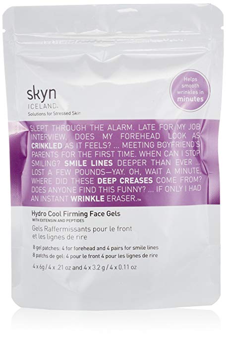skyn ICELAND Hydro Cool Firming Face Gels, 8 Count