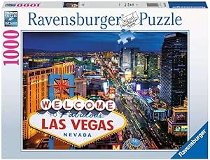 Ravensburger Las Vegas 1000 Piece Jigsaw Puzzle for Adults - 16723 - Every Piece is Unique, Softclick Technology Means Pieces Fit Together Perfectly