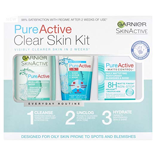 Garnier Pure Active Anti Blemish Skin Care Regime Kit
