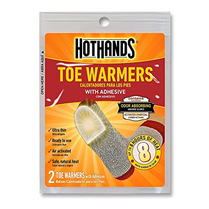 HotHands Toe Warmers - Long Lasting Safe Natural Odorless Air Activated Warmers - Up to 8 Hours of Heat - 5 Pair