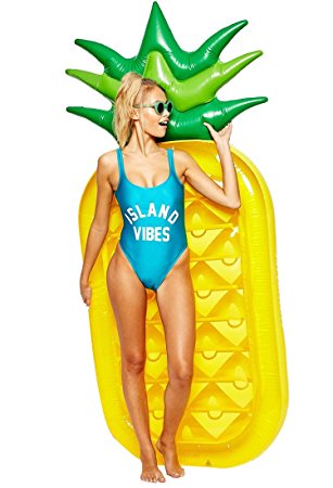 Pineapple Float,LetsFunny pool floats Inflatable Pineapple Tropical Summer Pool Floats For Adults Kids Outdoor Swimming Pool Large Floatie Lounge Party Toys Fruit Floaty Lounger Float