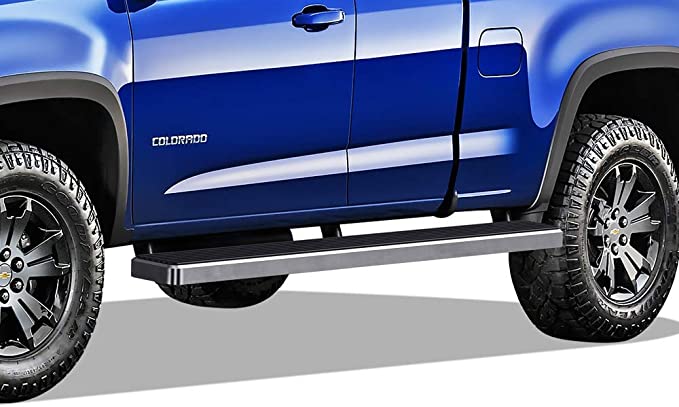 APS Wheel to Wheel Running Boards 5-inch Compatible with Chevy Colorado GMC Canyon 2015-2022 Crew Cab 6ft Bed (Nerf Bars Side Steps Side Bars)