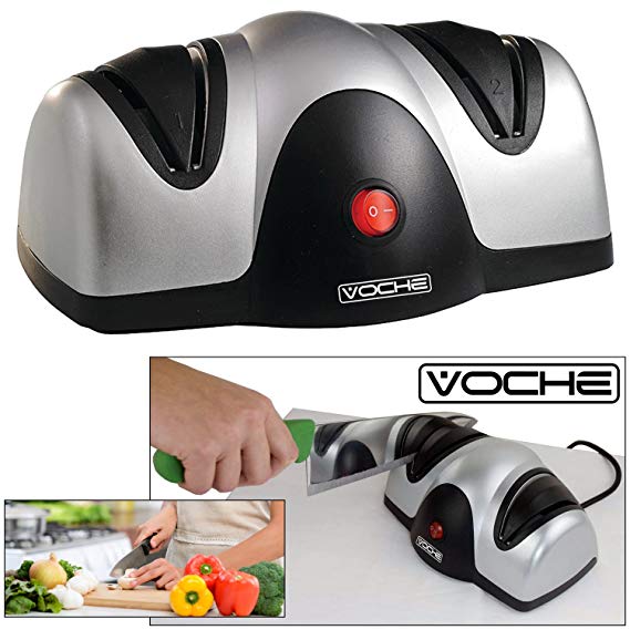 Voche® Professional Electric Two Stage Knife & Scissor Sharpener