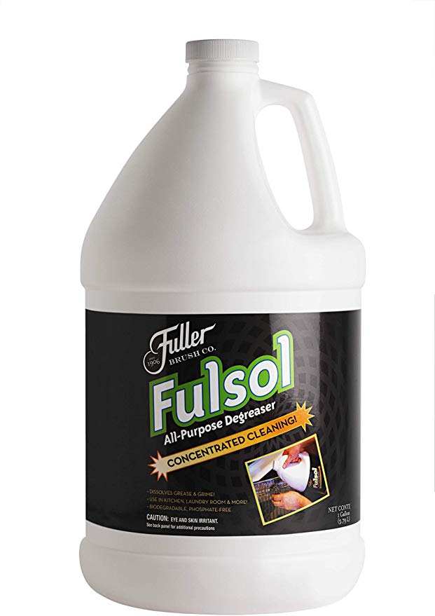 Fuller Brush Fulsol Degreaser - All Purpose Commercial Oil, Grease & Grime Cleaning Solution for Engine, Bike, Automotive, Grill, Bathroom & Kitchen - Multi-Surface Cleaner for Home & Business