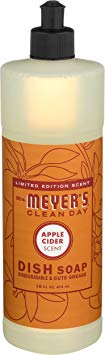 Mrs. Meyer's Clean Day Dish Soap, Apple Cider, 16 Fluid Ounce