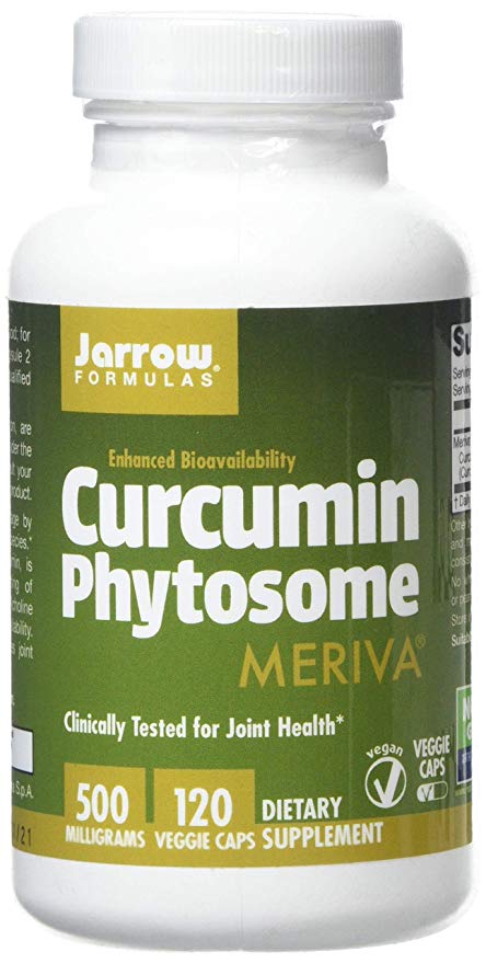 Jarrow Formulas Curcumin Phytosome (Meriva), 500mg, 120 Capsules