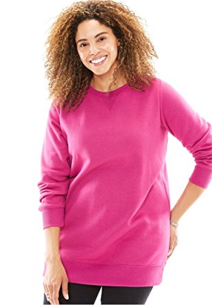 Women's Plus Size Fleece Sweatshirt