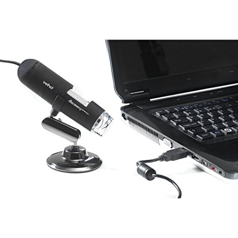 Veho VMS-001 x20-x200 Magnification Discovery Digital USB Microscope with Alloy Stand