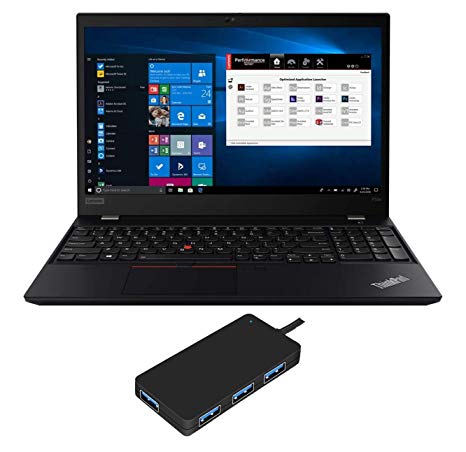 Lenovo ThinkPad P53s Laptop (Intel i7-8565U 4-Core, 40GB RAM, 1TB PCIe SSD, Quadro P520, 15.6" Full HD (1920x1080), Fingerprint, WiFi, Bluetooth, Webcam, 2xUSB 3.1, Win 10 Pro) with USB3.0 Hub