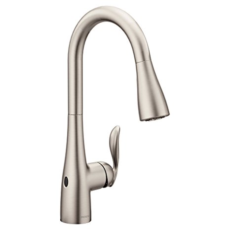 Moen 7594EWSRS Arbor Motionsense Wave Sensor Touchless One-Handle High Arc Pulldown Kitchen Faucet Featuring Reflex, Spot Resist Stainless