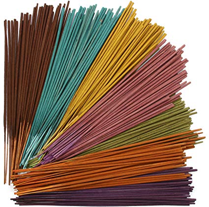 Hosley 160 Pack Assorted Incense Sticks 40 Sticks Each of Warm Spice, Earth and 2 Additional Random Grab Bag Fragrances Ideal for Home Meditation Aromatherapy O5