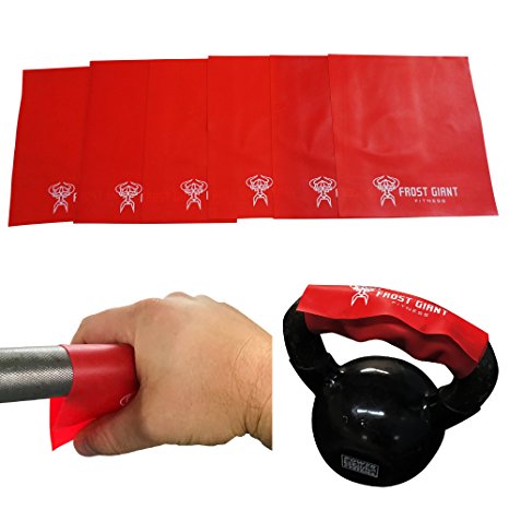 Frost Giant Fitness Bar and Hand Grips For Weightlifting - By CHALK REPLACEMENT Barbell Grip & Palm Hand Protectors – Comfortable Grips For Crossfit, Pull-Ups, Weight Lifting, dumbell & Chin Ups