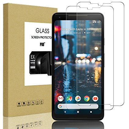 [2-Pack]Google Pixel 2 XL Screen Protector Glass,FilmHoo Tempered Glass Screen Protector for Google Pixel 2 XL with Lifetime Replacement Warranty
