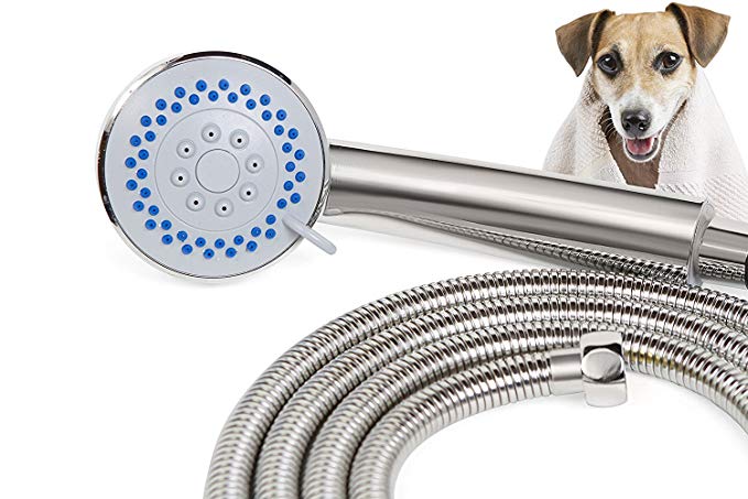 SmarterFresh Pet Faucet Sprayer Set, Dog Shower for Home Dog Washing Station - Bathroom Hand Shower Faucet Attachment for Pet Wash in Dog Wash Sink, Pet Bath Spray Faucet with Hose