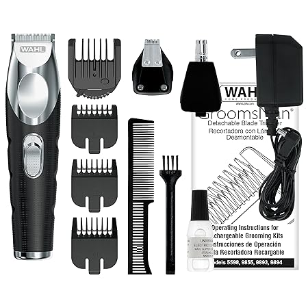 WAHL Groomsman Pro All in One Rechargeable Cordless Hair Trimmer for Men – a Beard, Nose & Ear Hair Trimmer - Model 5617