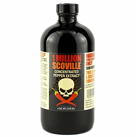 1 Million Scoville Pepper Extract Hot Sauce, 4oz