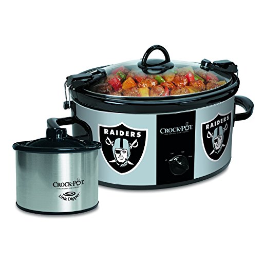 Crock-pot SCCPNFL603-OR Oakland Raiders Slow Cookers, White