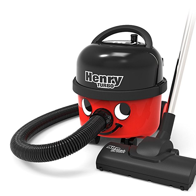 Numatic HVT160 Henry Turbo Vacuum Cleaner with Microfresh Filtration System, 620 W, Red/Black [Energy Class A]