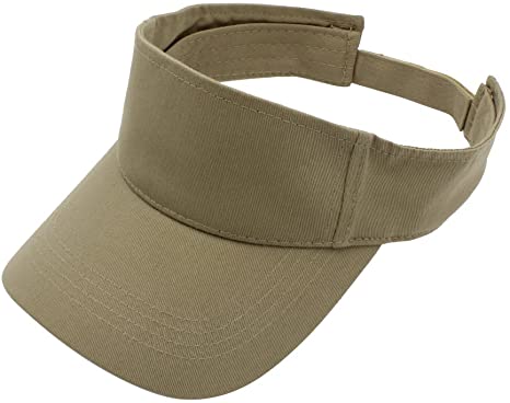 Top Level Sun Sports Visor Men Women - 100% Cotton Cap Hat