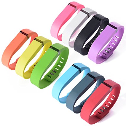 XCSOURCE® 10PCS Replacement Wrist Band Wristband Strap for Fitbit Flex w/ Clasps No Tracker (size: (6.4" - 8") TH066